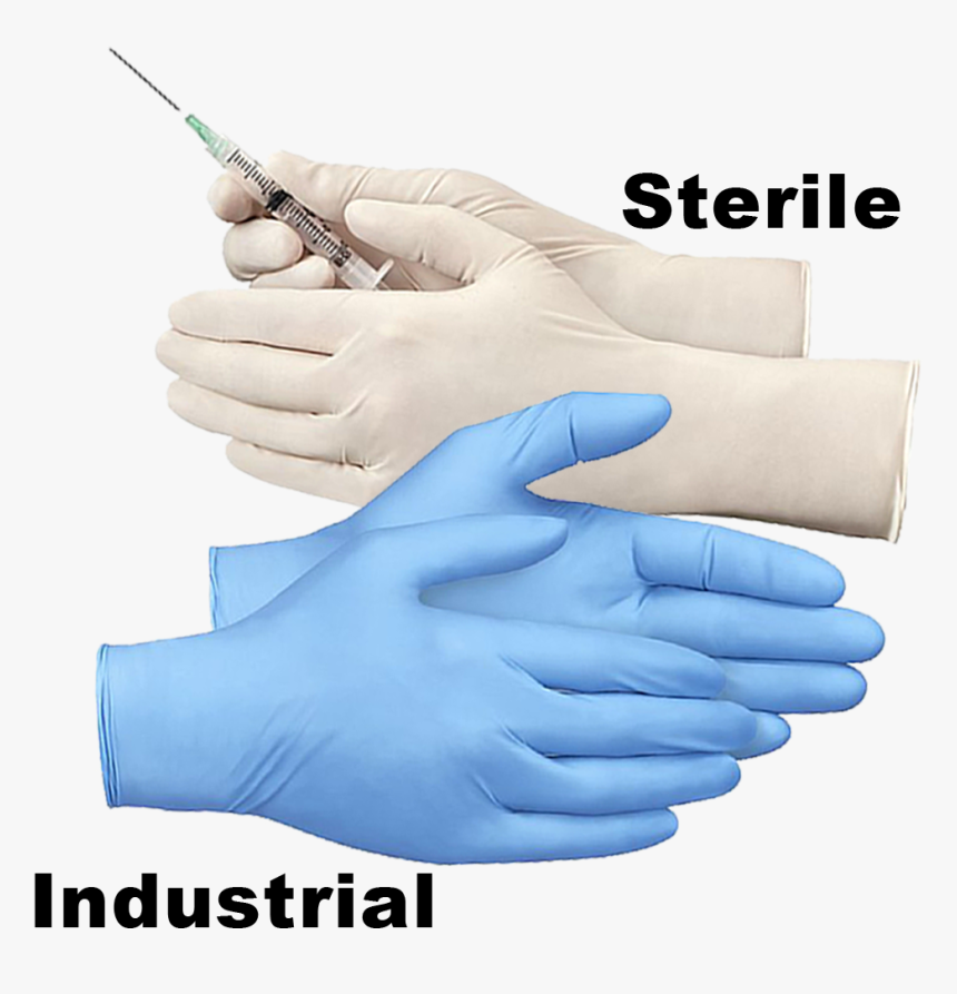 Canpaco - Nitrile Gloves - Powder Free - Blue And White - Health Care, HD Png Download