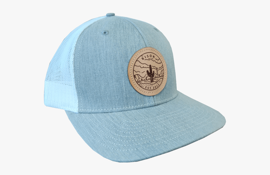 Bison Leather Patch Cap 
 Class Lazyload Lazyload Fade - Baseball Cap, HD Png Download