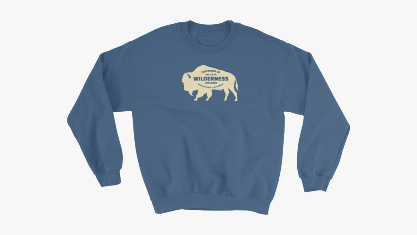 American Bison Sweatshirt - Crew Neck, HD Png Download
