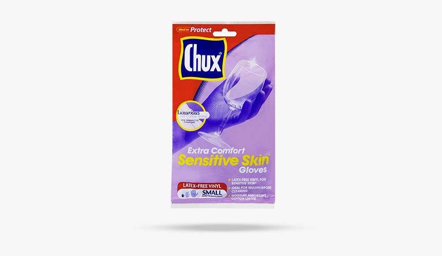 Chux® Extra Comfort Sensitive Skin* Gloves Small - Chux Extra Comfort Sensitive Skin Gloves, HD Png Download