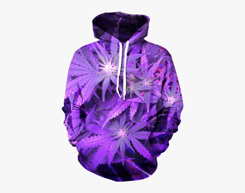 Purple Weed Hoodie, HD Png Download