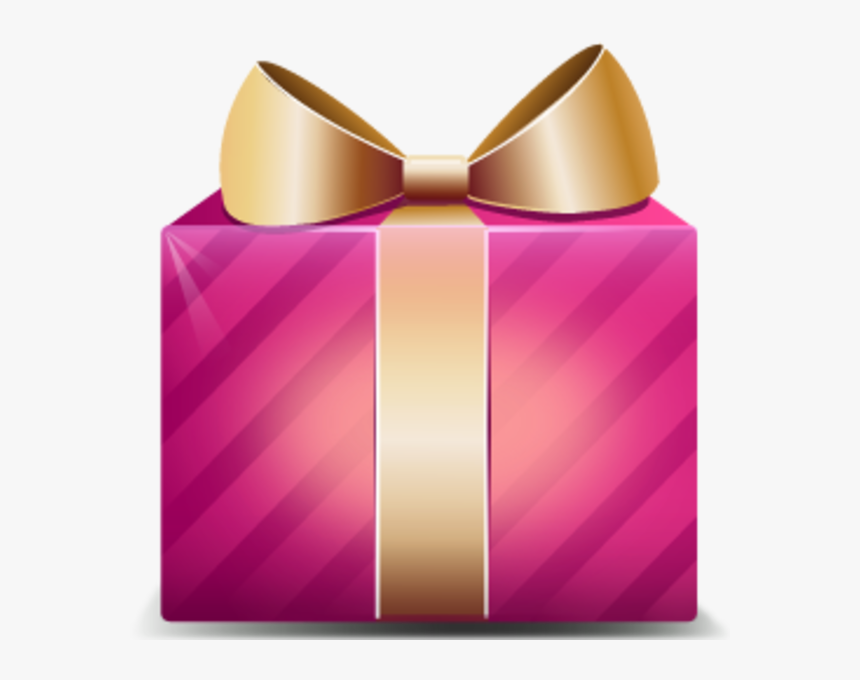 Transparent Gift Box Clipart - Pink Christmas Gift Box, HD Png Download