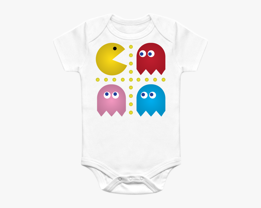 Pac Man Grid Baby Bodysuits - Cartoon, HD Png Download
