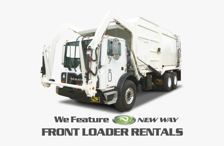 Front Loader Garbage Truck Rentals - Garbage Truck, HD Png Download