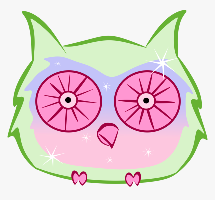 Whimsical Pastel Owl, HD Png Download