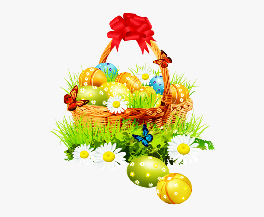Easter Basket Png, Transparent Png