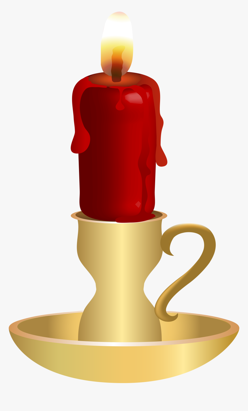 Candle Red Png Clip Art, Transparent Png