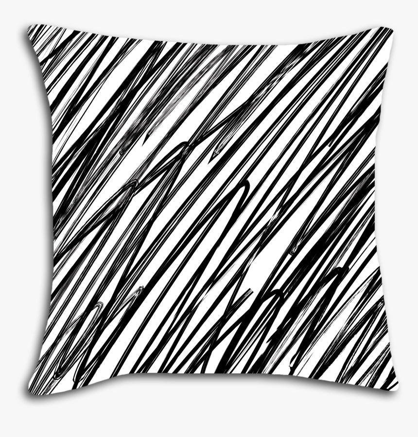 Doodle Lines Png - Throw Pillow, Transparent Png