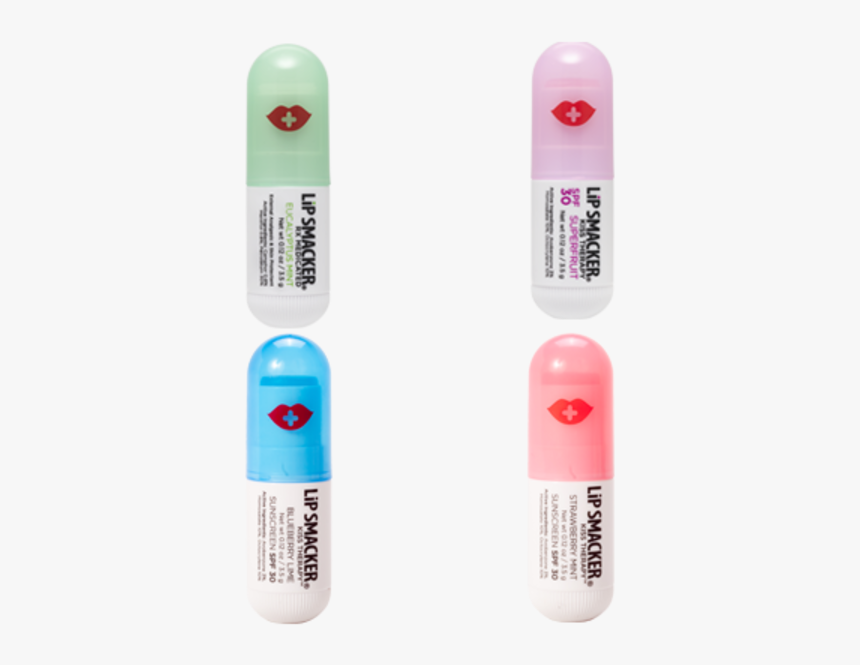 Kiss Therapy Spa Berry Lip Balm 4-pack - Lip Smacker Kiss Therapy Lip Balm, HD Png Download