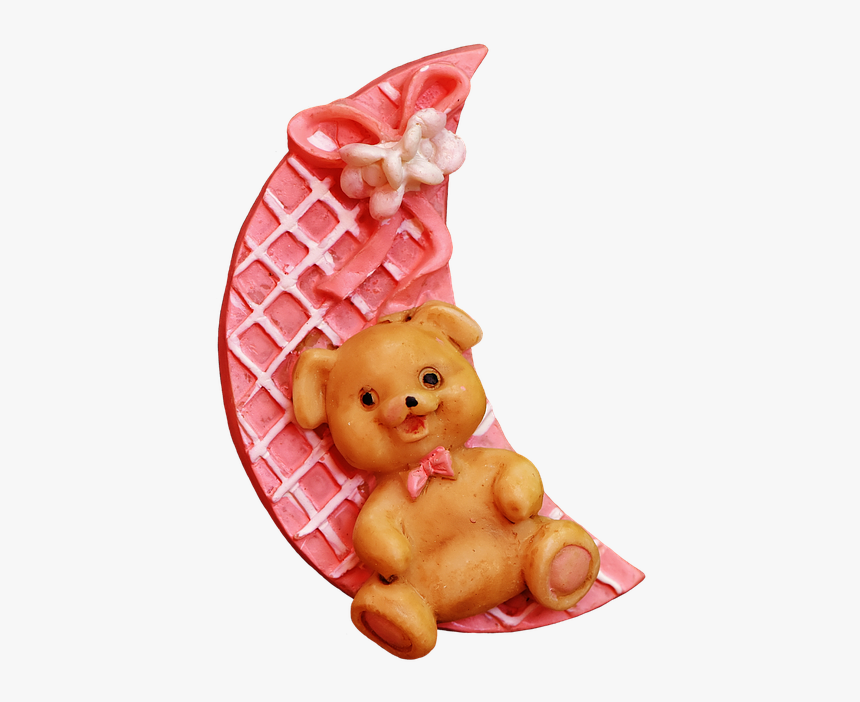 Moon, Bears, Birth, Baby, Cute, Isolated, Exemption - Teddy Bear, HD Png Download