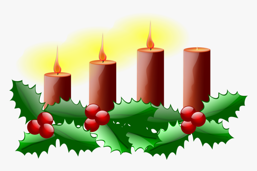Third Advent, Christmas, Advent, Candle, Green, Red - First Sunday Of Advent Clipart, HD Png Download