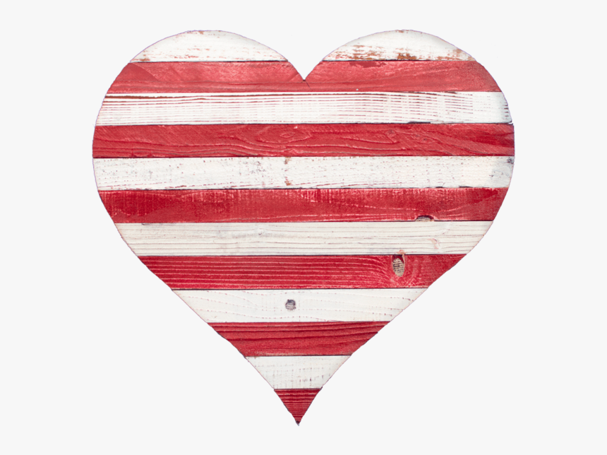 Lee Display Heart Stripped Valentine S Day Heart - Jpeg, HD Png Download