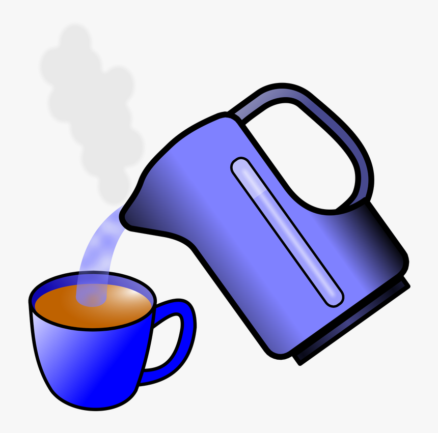 Teapot Cliparts Free Download - Kettle Heating Water Clipart, HD Png Download