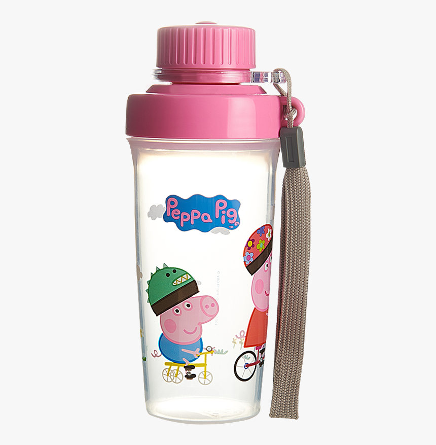 泰福高（tafuco） 小猪佩奇peppa Pig韩国进口儿童塑料杯子水杯便携运动户外杯0 - Plastic Bottle, HD Png Download