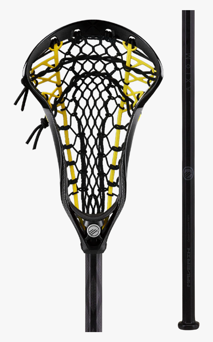 Axiom Vm Black Yellow 1[1] - Women's Lacrosse Mesh, HD Png Download