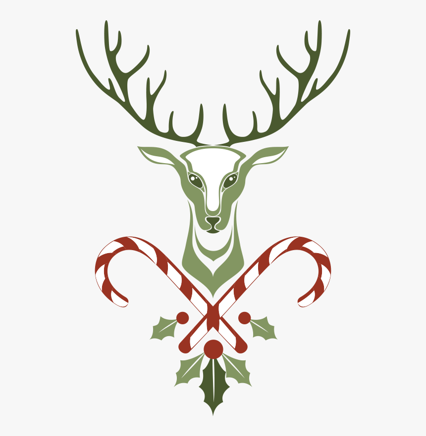 Deer Wall Decal Christmas Sticker - Christmas Day, HD Png Download