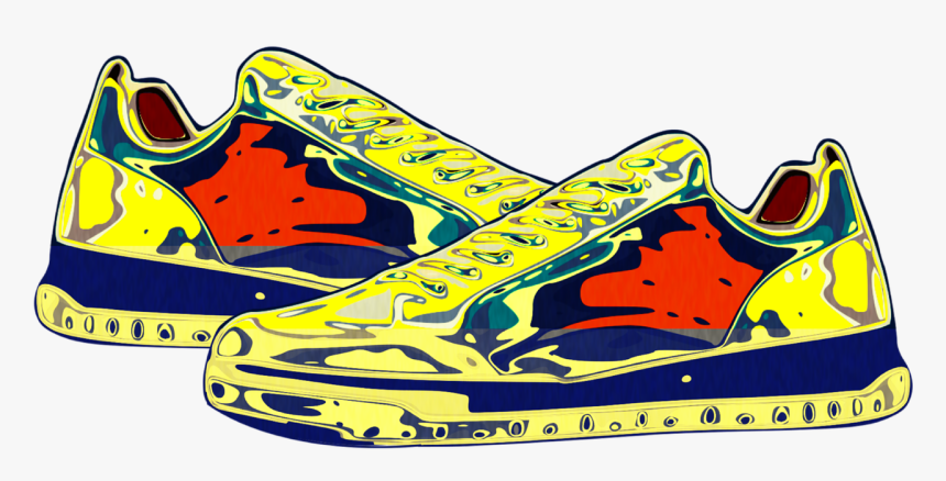 Peanut Just Released A Line Of Basketball Shoes - Sneakers Drawing With Color, HD Png Download