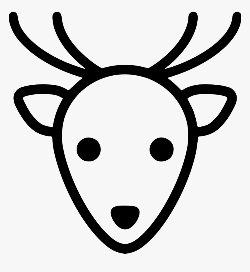 Christmas Deer - Christmas Icons Drawn Png, Transparent Png