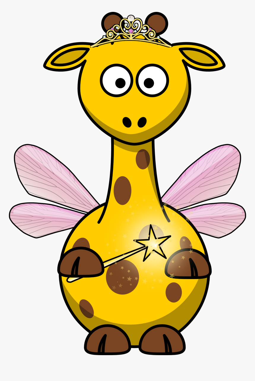 Giraffe Fee 555px - Animal Cartoon Clipart, HD Png Download