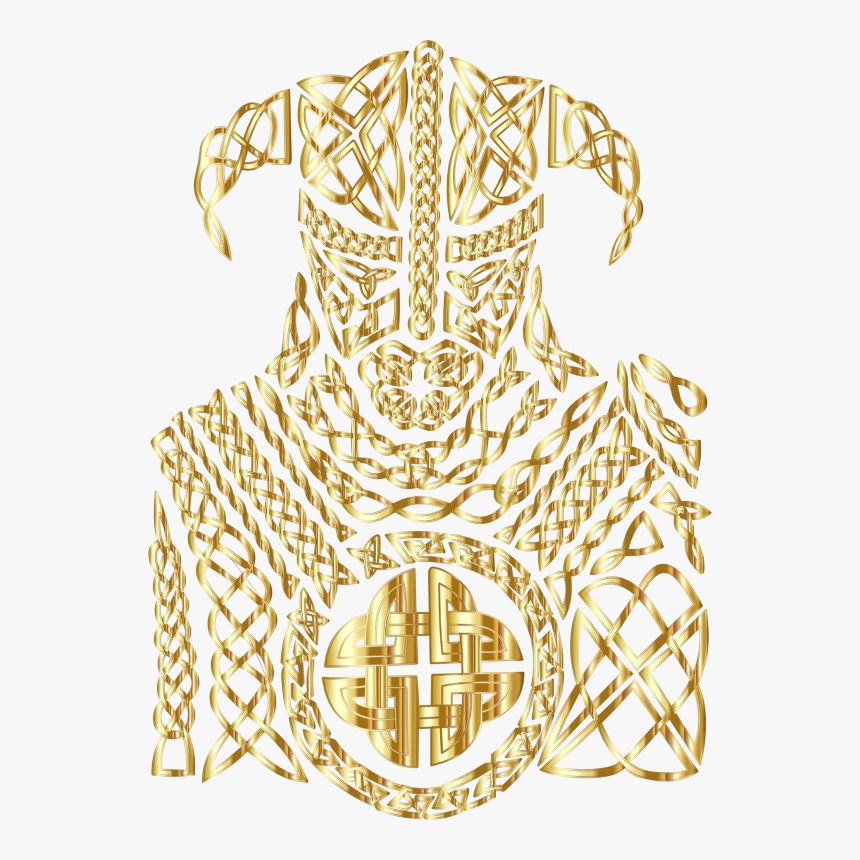 Celtic Knot Viking By 13smok Gold No Bg - Illustration, HD Png Download