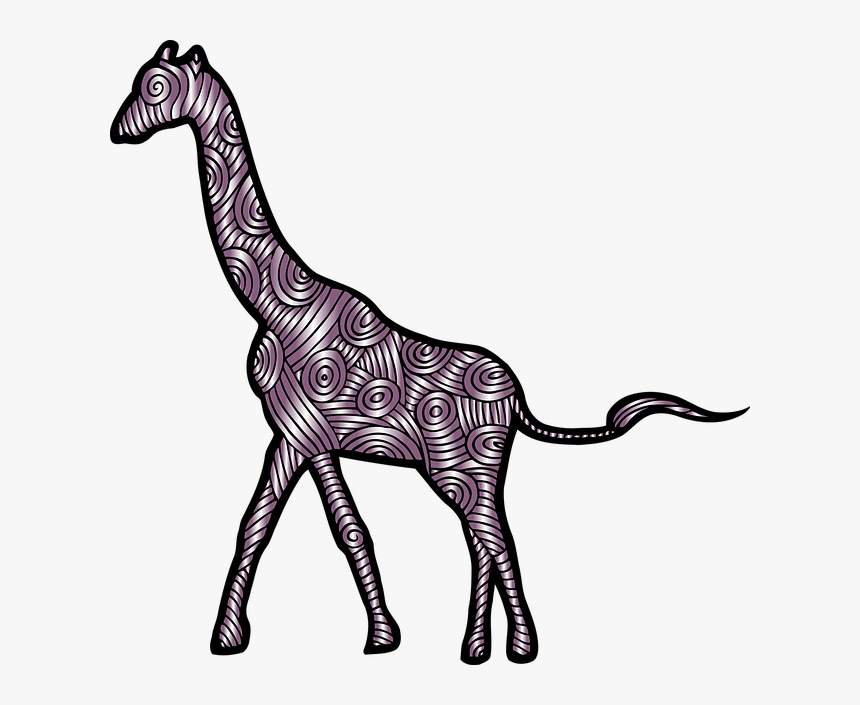 Giraffe, Animal, Mammal, Decorative, Decoration, Zoo - South African Giraffe Cartoon, HD Png Download