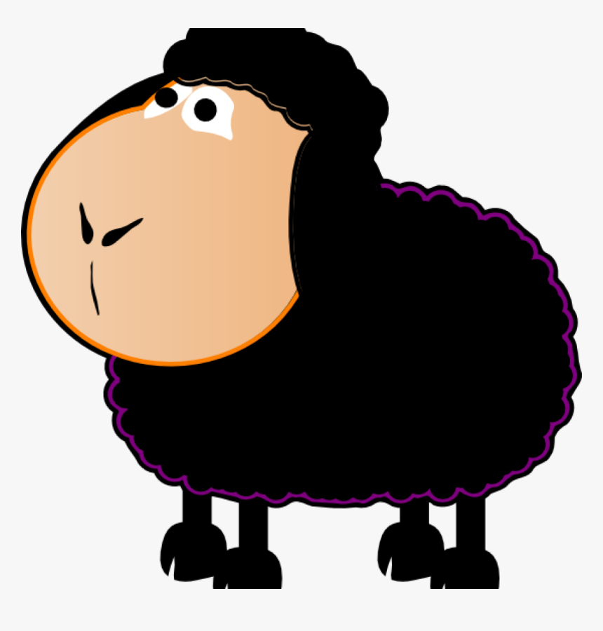 Black Sheep Clipart Black Sheep Clip Art At Clker Vector - Clipart Baba Black Sheep, HD Png Download
