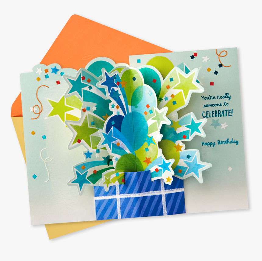 Celebrating You Pop Up Birthday Card - Greeting Card, HD Png Download