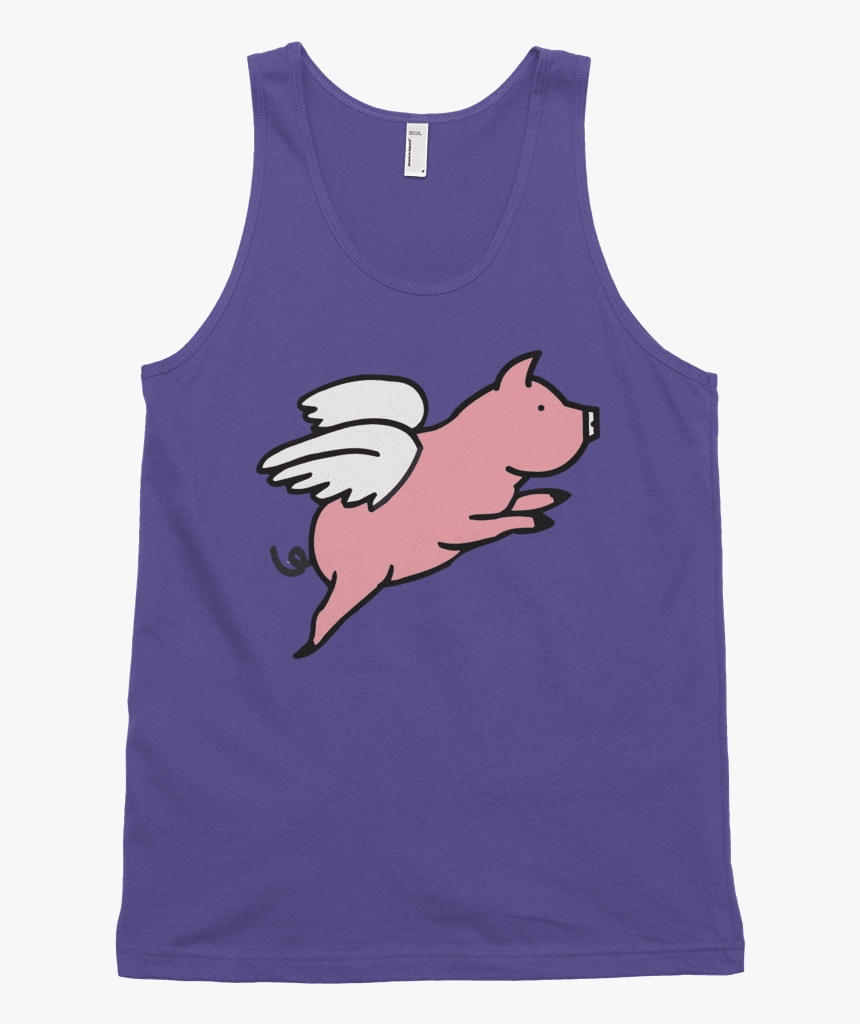 Flying Pig Tank Top Swish Embassy 
 Class - Sleeveless Shirt, HD Png Download