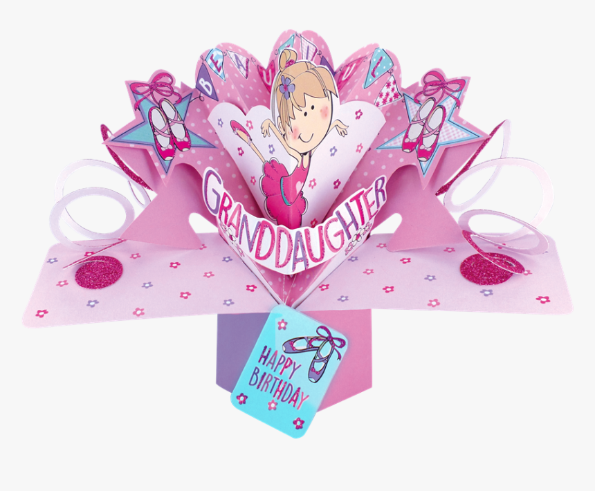 Granddaughter Birthday Pop-up Greeting Card - Happy Birthday Granddaughter Dance, HD Png Download