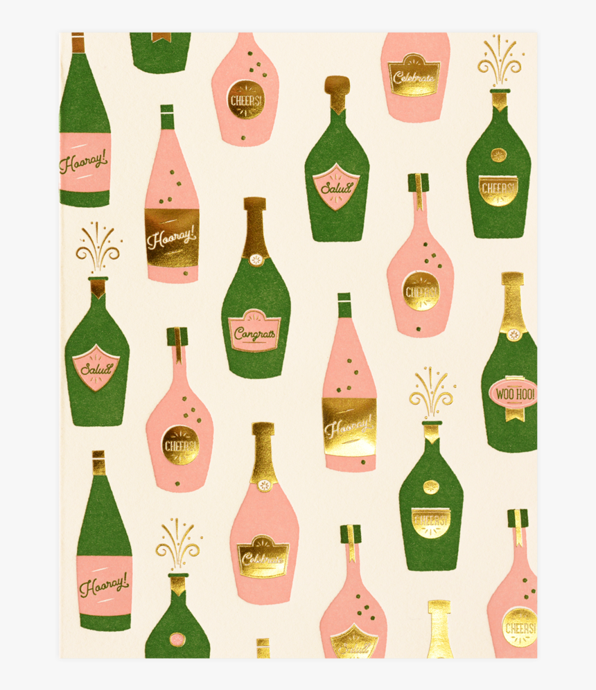 Elum Champ Birthday Card 
 Srcset Data - Glass Bottle, HD Png Download