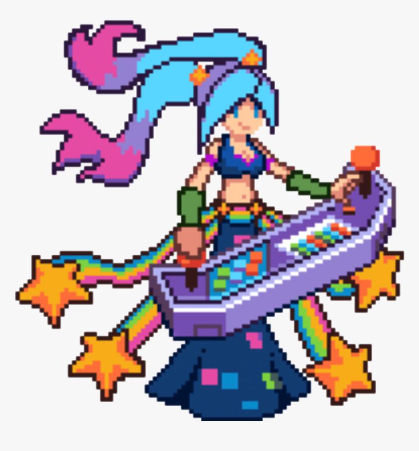 Arcade Sona Pixel Art, HD Png Download