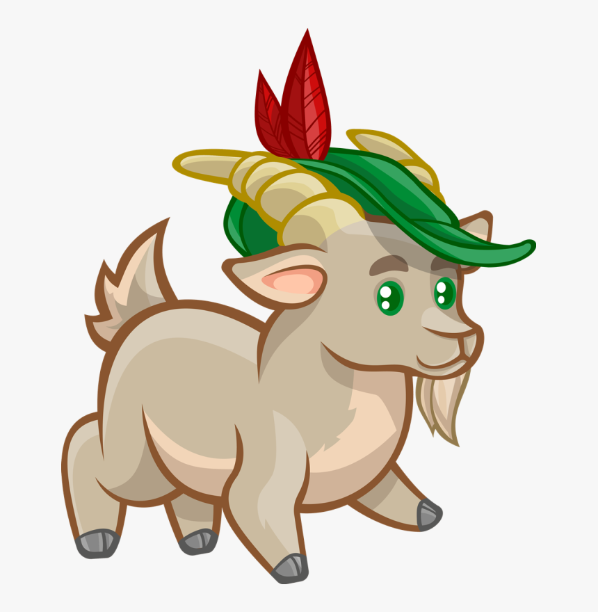 Goat Clipart Chivo - แพะ การ์ตูน น่า รัก ๆ, HD Png Download