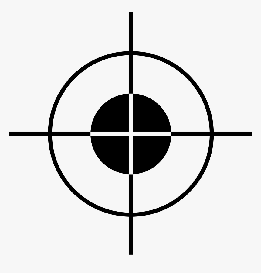 Crosshair Target Visor Sightings Free Image - Transparent Sniper Target Png, Png Download