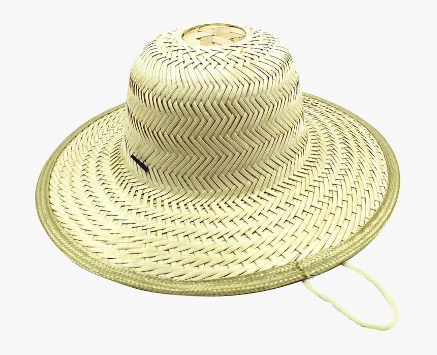 Men S Farmer Straw Hat Mexican Sombrero Wide Brim Bamboo - Fedora, HD Png Download