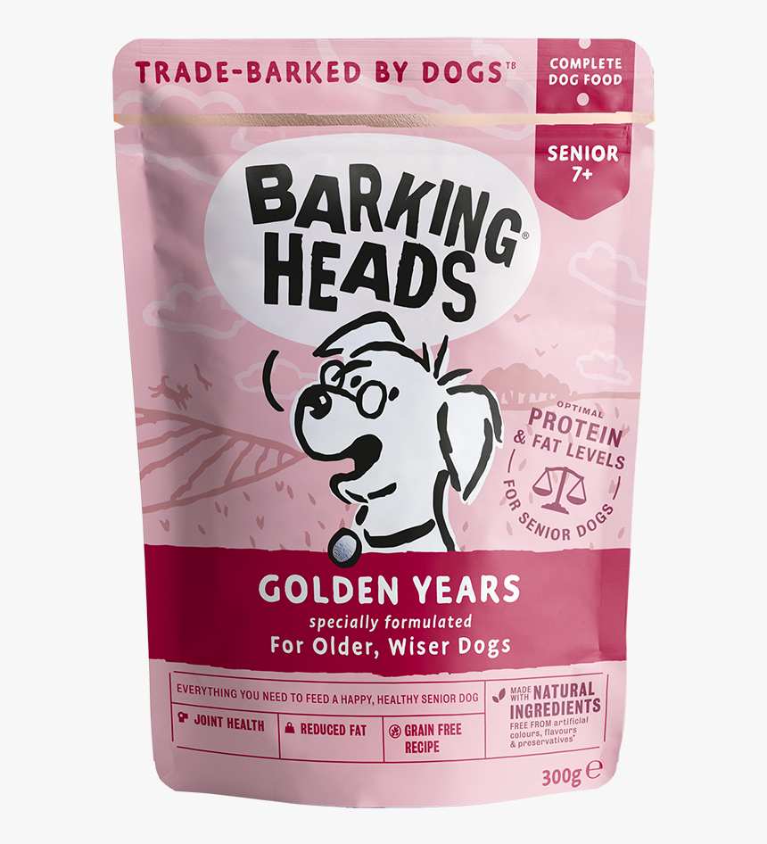 Barking Heads Golden Years Pouch Front Of Pack - Barking Heads Golden Years, HD Png Download