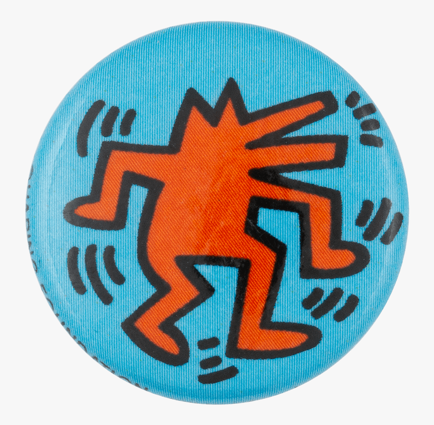 Keith Haring Dancing Barking Dog Art Button Museum - Keith Haring Dog Art, HD Png Download