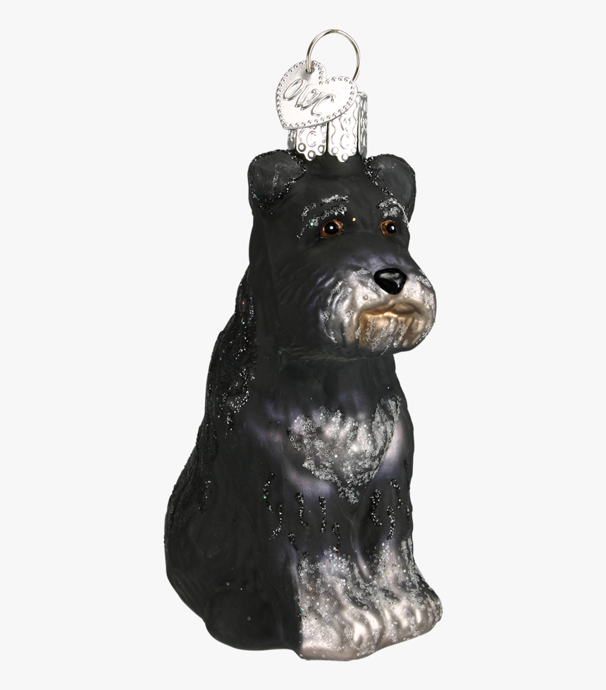 Schnauzer Dog Old World Glass Ornament-dk - Schnauzer Christmas Ornaments, HD Png Download