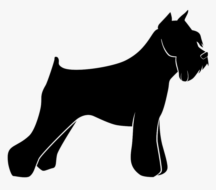 Thumb Image - Silueta De Un Perro Schnauzer, HD Png Download
