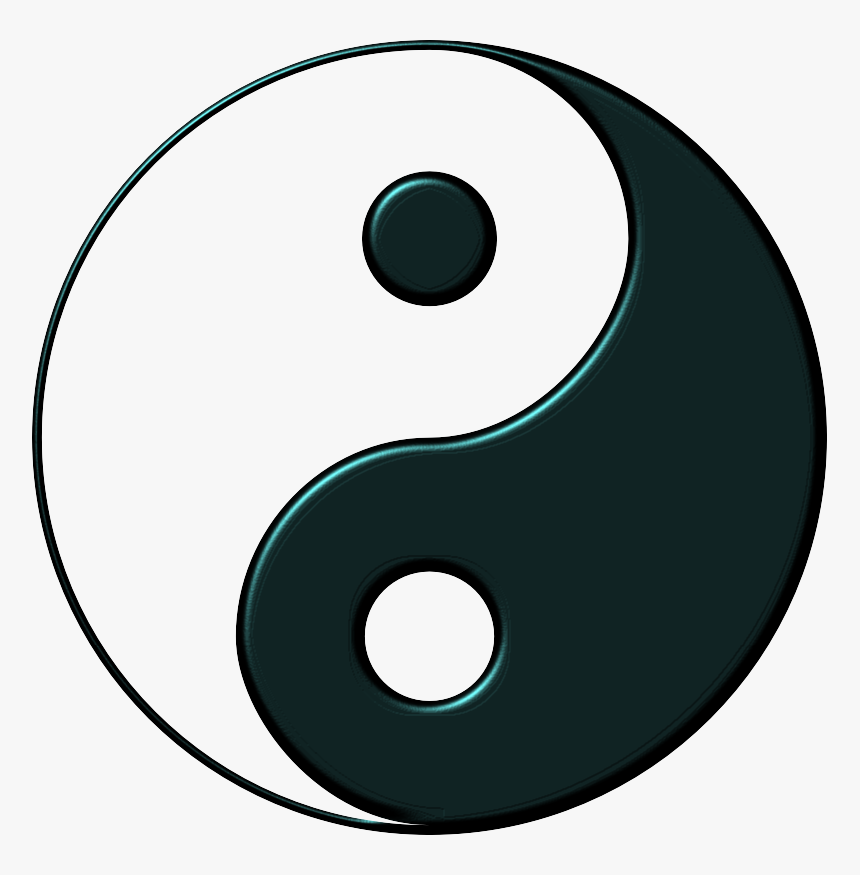 Yin-yang In Blue - Yin Yang Logo Vector, HD Png Download