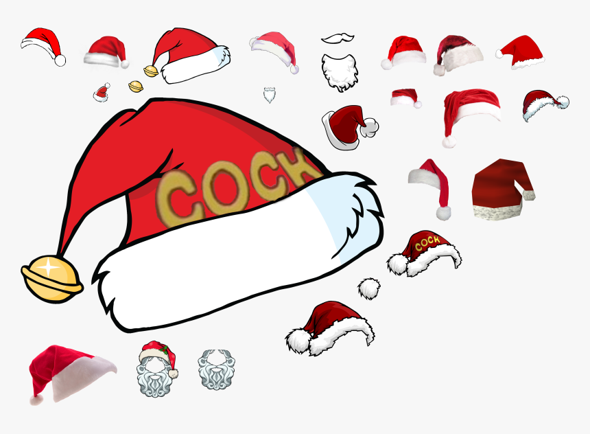 Christmas Spirit - Cartoon Christmas Hat Png, Transparent Png
