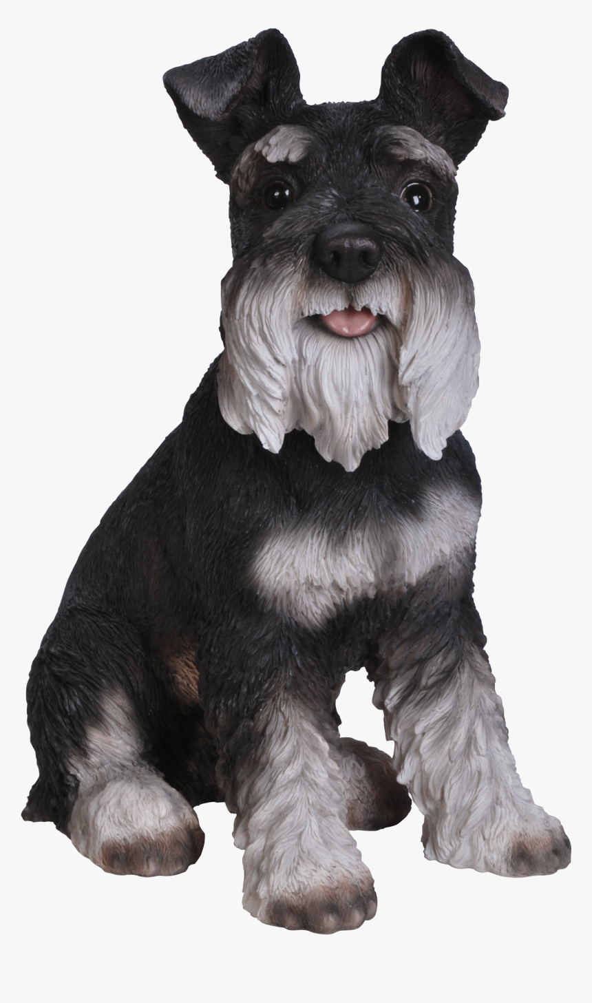 Vivid Arts Resin Black & White Schnauzer - Black White Schnauzer, HD Png Download