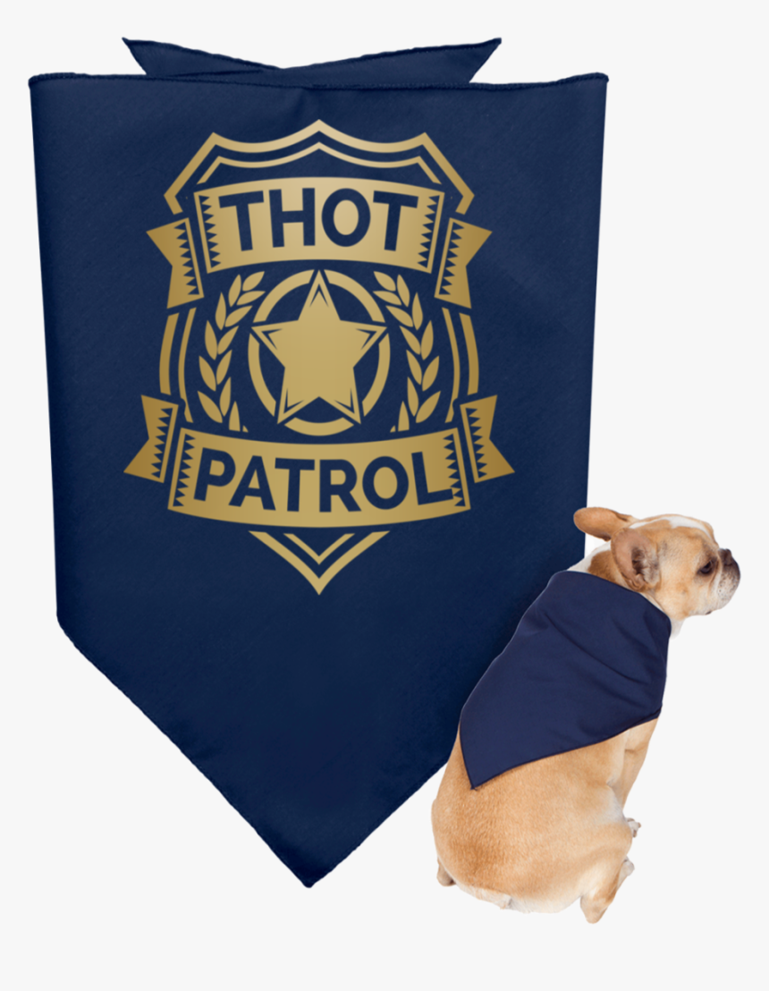 Thot Patrol Gold 3905 Doggie Bandana - Thot Patrol, HD Png Download