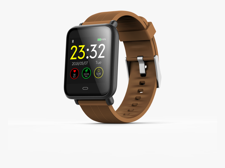 Doasap Q9 Smartwatch Blood Pressure Heart Rate Sleep - Smartwatch Q9 Marrom, HD Png Download