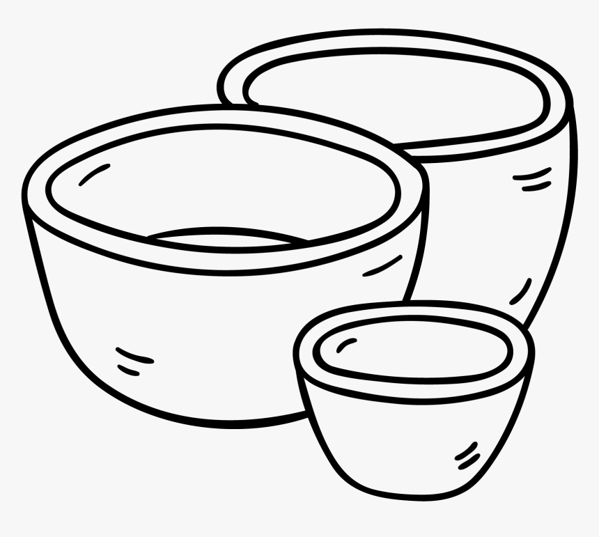 Bowls - Circle - Line Art, HD Png Download