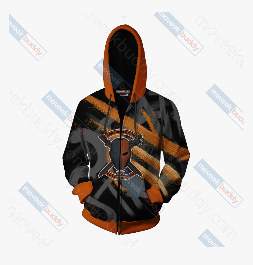 Deathstroke The Terminator Zip Up Hoodie - Deathstroke Hoodie, HD Png Download