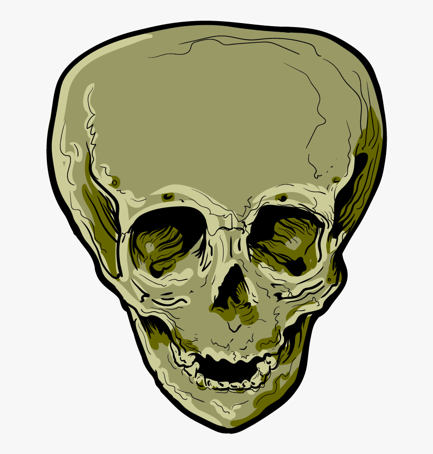 Skull Art Sticker Pack Messages Sticker-2 - Skull, HD Png Download