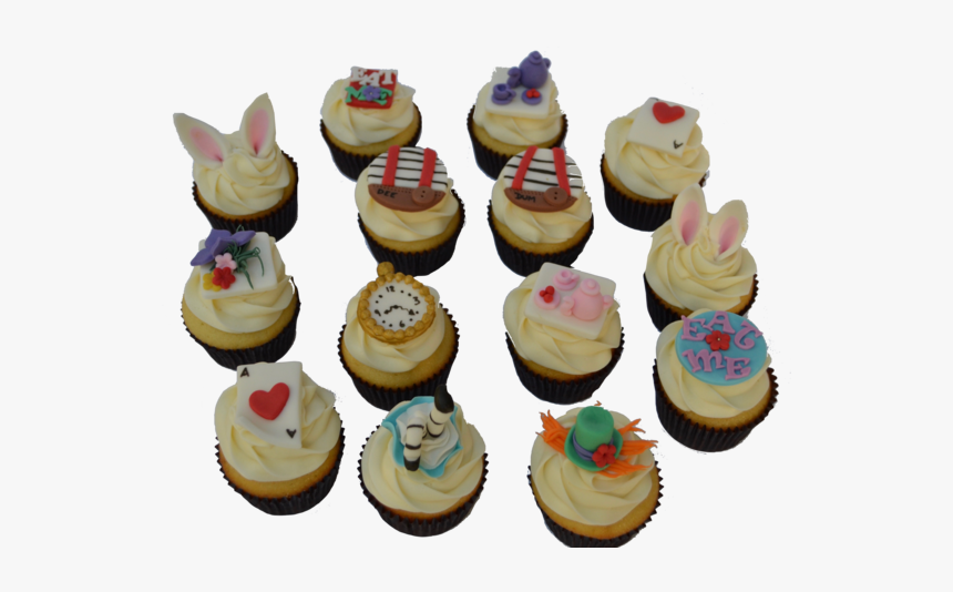 Mad Hatter Cupcakes - Cupcake, HD Png Download