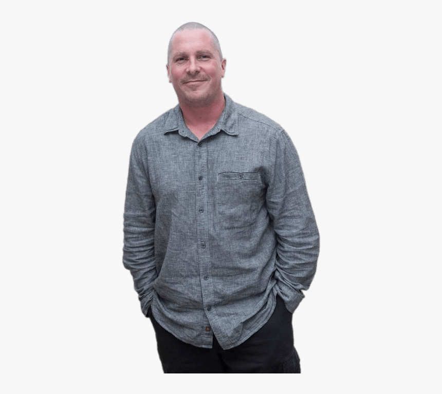 Christian Bale Shaved Head - Christian Bale Fat For Dick Cheney, HD Png Download
