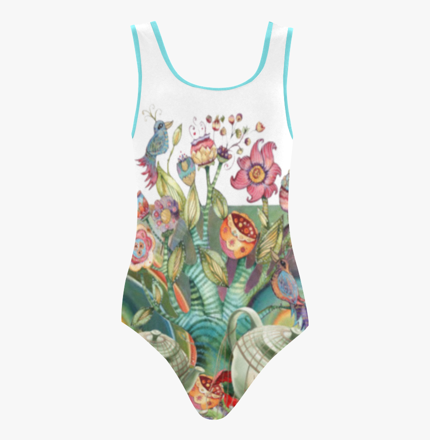 Mad Hatter S Alice In Wonderland Vest One Piece Swimsuit - Maillot, HD Png Download