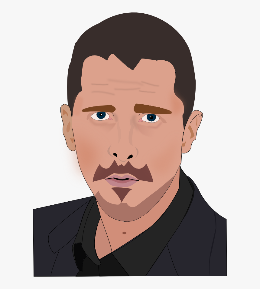 Christian Bale Png -christian Bale - Cartoon, Transparent Png